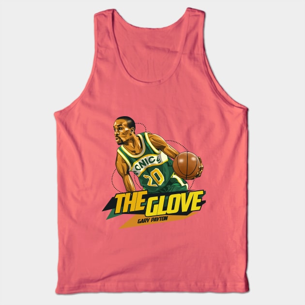 Gary Payton Tank Top by bikonatics